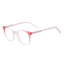 Load image into Gallery viewer, Acetate Round Transparent Men And Women Full Rim Optical Spectacles Frame With Spring Hinge For Prescription Lens