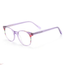 Load image into Gallery viewer, Acetate Round Transparent Men And Women Full Rim Optical Spectacles Frame With Spring Hinge For Prescription Lens