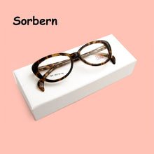 Carica l&#39;immagine nel visualizzatore di Gallery, Montatura per occhiali Cat Eye da donna piccola in acetato per donna Occhiali da vista sexy Occhiali da vista Vetro da lettura per miopia ottica 