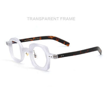 Load image into Gallery viewer, Acetate Square Hyperopia Eyeglasses Frames Ｍen Asymmetry Vintage optical glasses frame Presbyopic Full Rim Retro Glasses Eyewear