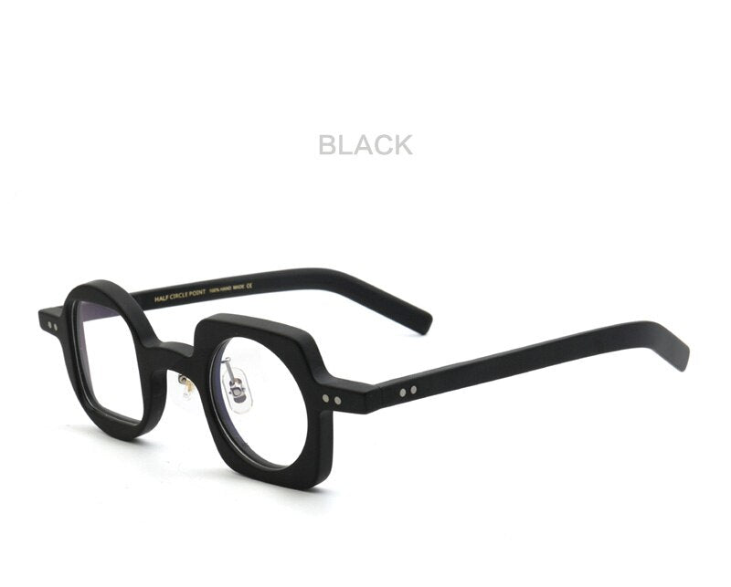 Acetate Square Hyperopia Eyeglasses Frames Ｍen Asymmetry Vintage optical glasses frame Presbyopic Full Rim Retro Glasses Eyewear