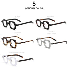 Load image into Gallery viewer, Acetate Square Hyperopia Eyeglasses Frames Ｍen Asymmetry Vintage optical glasses frame Presbyopic Full Rim Retro Glasses Eyewear