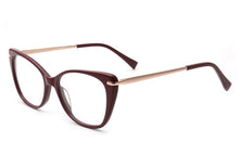 Load image into Gallery viewer, Acetate TR90 Women Female Eyeglasses Full Rim Crystal Optical Frame Prescription Plain Clear Elegant Eye Glasses