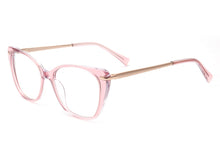 Load image into Gallery viewer, Acetate TR90 Women Female Eyeglasses Full Rim Crystal Optical Frame Prescription Plain Clear Elegant Eye Glasses