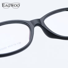 Load image into Gallery viewer, Acetate TR90 Women Female Eyeglasses Full Rim Optical Frame Prescription Spectacle Light Clear Eye Glasses 22050 Navy Brown