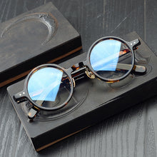 Load image into Gallery viewer, Acetate Transparent Clear Glasses Men Women Vintage Small Round Glasses Frame Optical Myopia Eyeglasses Frames Eyewear Oculos