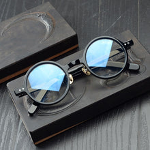 Load image into Gallery viewer, Acetate Transparent Clear Glasses Men Women Vintage Small Round Glasses Frame Optical Myopia Eyeglasses Frames Eyewear Oculos