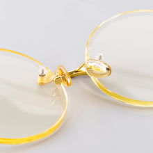 Load image into Gallery viewer, Acetate Vintage Rimless Round Sunglasses Man Crystal Stone Glass Sun Glasses Woman Classic Male Driver Shade UV400 Anti Scratch