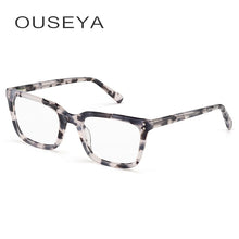 Load image into Gallery viewer, Acetate Women&#39;s Glasses Frame Men&#39;s Transparent Eyeglasses Optical Myopia Fashion Spectacle Frame Glasses Without Degree