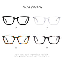 Load image into Gallery viewer, Acetate Women&#39;s Glasses Frame Men&#39;s Transparent Eyeglasses Optical Myopia Fashion Spectacle Frame Glasses Without Degree