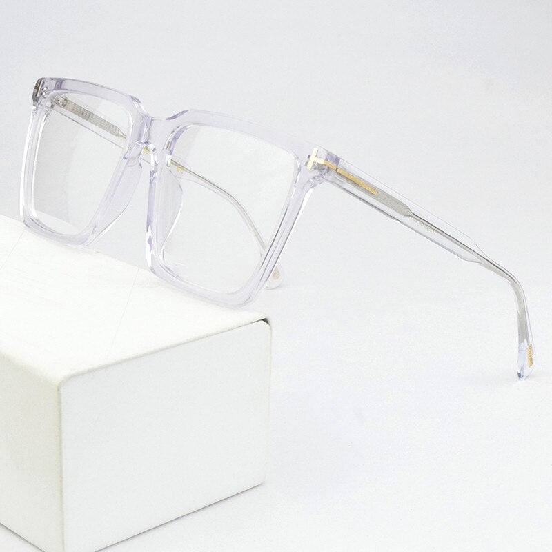 Acetate optical glasses frame men 2023 computer myopia eyeglasses frames men Square brand eye glasses frames for women