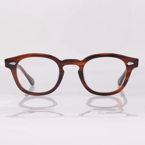 Acetate oval eyeglasses men optical glasses frame women johnny depp glasses
