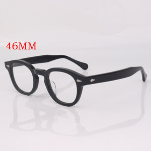 Acetate oval eyeglasses men optical glasses frame women johnny depp glasses