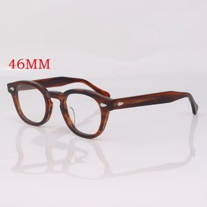 Acetate oval eyeglasses men optical glasses frame women johnny depp glasses