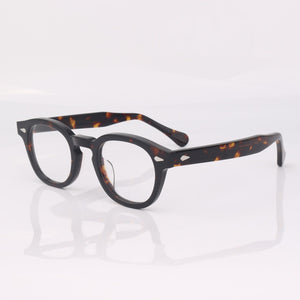 Acetate oval eyeglasses men optical glasses frame women johnny depp glasses