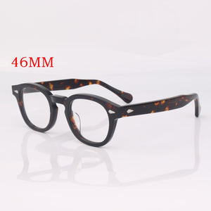 Acetate oval eyeglasses men optical glasses frame women johnny depp glasses