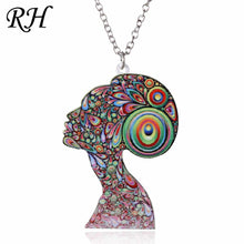 Carica l&#39;immagine nel visualizzatore di Gallery, Acrylic Animal Necklace Pet Cat Dragon Pig Bird Wolf Horse Fish Dog Necklace Women Bohemia Jewelry Pendant Ethnic Long Necklace