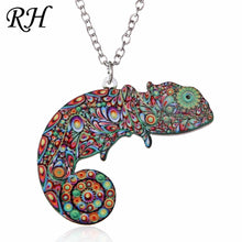 Carica l&#39;immagine nel visualizzatore di Gallery, Acrylic Animal Necklace Pet Cat Dragon Pig Bird Wolf Horse Fish Dog Necklace Women Bohemia Jewelry Pendant Ethnic Long Necklace