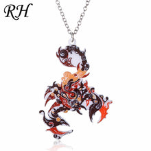 Carica l&#39;immagine nel visualizzatore di Gallery, Acrylic Animal Necklace Pet Cat Dragon Pig Bird Wolf Horse Fish Dog Necklace Women Bohemia Jewelry Pendant Ethnic Long Necklace