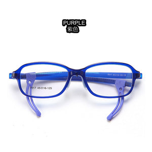 Adjustable Ear Hook Flexible TR90 Children Optical Frames Non Slipping Silicon Eyeglasses Soft Boys Girls Colourful Spectacles
