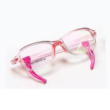 Load image into Gallery viewer, Adjustable Ear Hook Flexible TR90 Children Optical Frames Non Slipping Silicon Eyeglasses Soft Boys Girls Colourful Spectacles