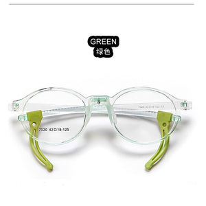 Adjustable Temples Flexible TR90 Children's Optical Frames Non Slipping Silicon Eyeglasses Soft Boys Girls Colourful Spectacles