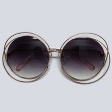 Load image into Gallery viewer, Aesthetic Retro Weird Quality Round Sunglasses Vintage Gold Alloy Women Sunglases Trending Products Steampunk Glasses