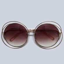 Load image into Gallery viewer, Aesthetic Retro Weird Quality Round Sunglasses Vintage Gold Alloy Women Sunglases Trending Products Steampunk Glasses
