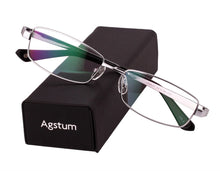 Load image into Gallery viewer, Agstum 100% Pure Titanium Spectacles Men Full Rim Optic Eyeglass Frame eyewear Rx 8835