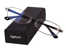 Load image into Gallery viewer, Agstum 100% Pure Titanium Spectacles Men Full Rim Optic Eyeglass Frame eyewear Rx 8835