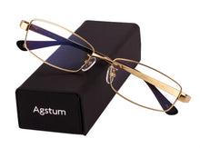 Load image into Gallery viewer, Agstum 100% Pure Titanium Spectacles Men Full Rim Optic Eyeglass Frame eyewear Rx 8835