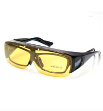 Load image into Gallery viewer, Agstum Fit Over Wrap Around Eyeglasses Prescription Glasses Polarized Night Driving Flip up Night Vision Sunglasses Goggles