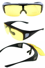 Load image into Gallery viewer, Agstum Fit Over Wrap Around Eyeglasses Prescription Glasses Polarized Night Driving Flip up Night Vision Sunglasses Goggles