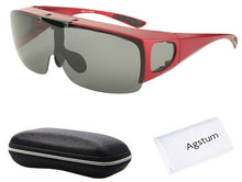 Load image into Gallery viewer, Agstum Mens Womens Wraparound Goggles Polarized Fishing Driving Glasses Flip Up Fit Over Sunglasses