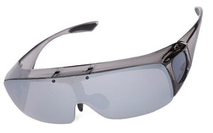 Agstum Mens Womens Wraparound Goggles Polarized Fishing Driving Glasses Flip Up Fit Over Sunglasses