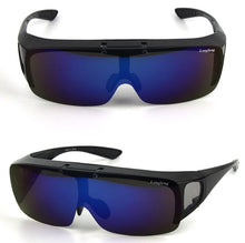 Load image into Gallery viewer, Agstum Mens Womens Wraparound Goggles Polarized Fishing Driving Glasses Flip Up Fit Over Sunglasses
