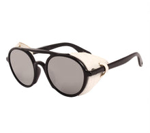 Load image into Gallery viewer, Agstum Retro Round Steampunk Sunglasses Vintage Goggles Sunglass Steam Punk Sun glasses Classical Glasses