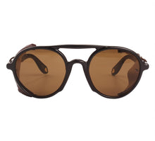 Load image into Gallery viewer, Agstum Retro Round Steampunk Sunglasses Vintage Goggles Sunglass Steam Punk Sun glasses Classical Glasses