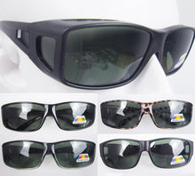 Load image into Gallery viewer, Agstum Sport Polarized wraparound Sunglasses Goggles Clip wear fit over eyeglasses Green lens