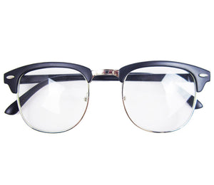 Agstum Vintage Womens Mens Full Rim Square Business Glasses Multi Black Frame Prescription Eyeglasses Clear Lens RX 3030