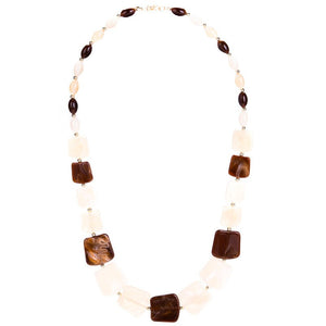 New Maxi Statement Long Beads Necklaces Collier Fashion Spring Acrylic Geometric Pendant Collar Necklace for Women