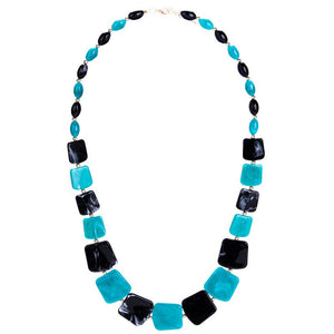 New Maxi Statement Long Beads Necklaces Collier Fashion Spring Acrylic Geometric Pendant Collar Necklace for Women