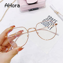 Load image into Gallery viewer, Ahora 2022  Anti Blue Light Finished Myopia Glasses Metal Polygon Nearsighted Eyeglasses 0-1.0-1.5-2.0-2.5-3.0-3.5-4.0...-6.0