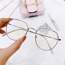 Load image into Gallery viewer, Ahora 2022  Anti Blue Light Finished Myopia Glasses Metal Polygon Nearsighted Eyeglasses 0-1.0-1.5-2.0-2.5-3.0-3.5-4.0...-6.0