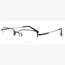 Load image into Gallery viewer, Ahora Anti Blue Light Half Frame Business Finished Myopia Glasses Ultralight Alloy Clear Lens Nearsighted Eyewear-1.0...-6.0
