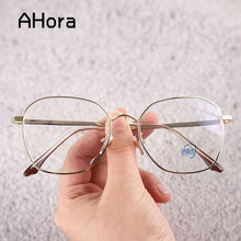 Load image into Gallery viewer, Ahora Oversize Reading Glasses Polygon Alloy Anti Blue Light Woemn&amp;Men Presbyopia Eyeglasses +0.5+1.0+1.5+2.0+2.5+3.0+3.5+4.0