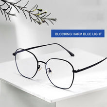 Load image into Gallery viewer, Ahora Oversize Reading Glasses Polygon Alloy Anti Blue Light Woemn&amp;Men Presbyopia Eyeglasses +0.5+1.0+1.5+2.0+2.5+3.0+3.5+4.0