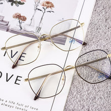 Load image into Gallery viewer, Ahora Oversize Reading Glasses Polygon Alloy Anti Blue Light Woemn&amp;Men Presbyopia Eyeglasses +0.5+1.0+1.5+2.0+2.5+3.0+3.5+4.0