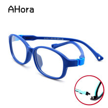 Load image into Gallery viewer, Ahora Silicone Round Kids Glasses Optical Spectacle Children Clear Lens Computer Goggles For Boys&amp;Girls Eyewear Eyeglasses