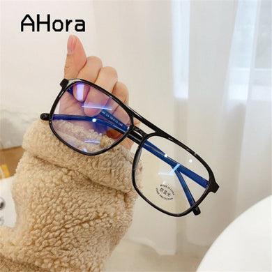 Ahora TR90 Square Pilot Finished Myopia Glasses Frame Women&Men Nearsight Optical Eyeglasses 0-1.0 -1.5 -2.0 -2.5 -3.0 -3.5 -4.0